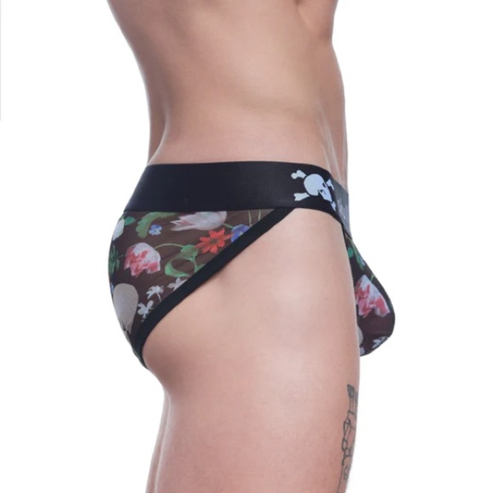 ๐ โ ๏ธ SKULL & BONES DUTCH FLORAL MESH SPORT BRIEF (36-38โ waist) - Picture 4 of 4